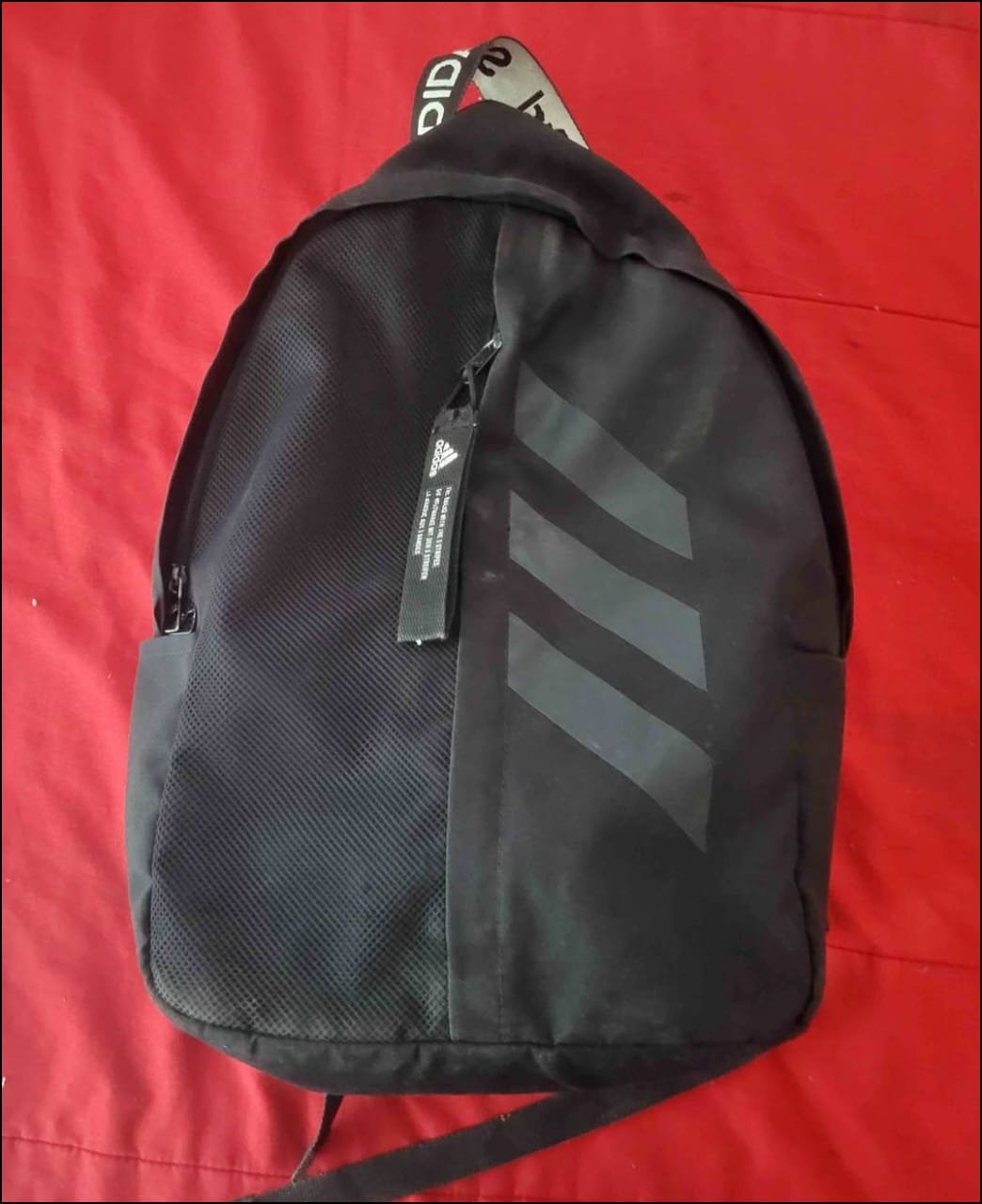 Mochila Adidas Negra 3 Rayas