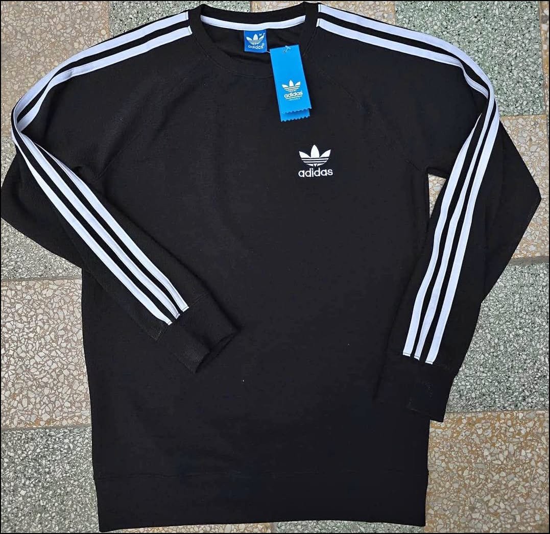 Sudadera Originals Negra 3 Franjas