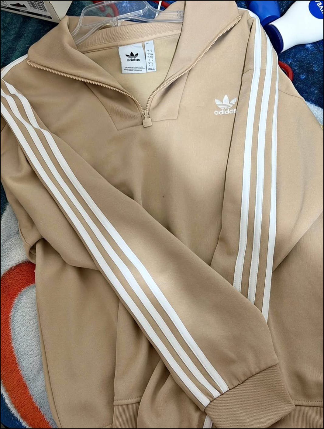 Sudadera Originals Beige 3 Franjas